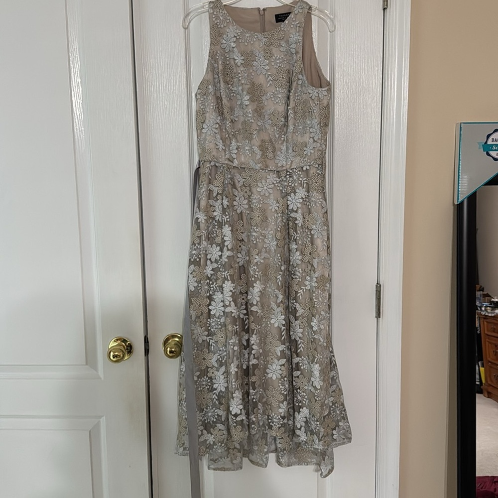 TAHARI BRIDAL midi dress